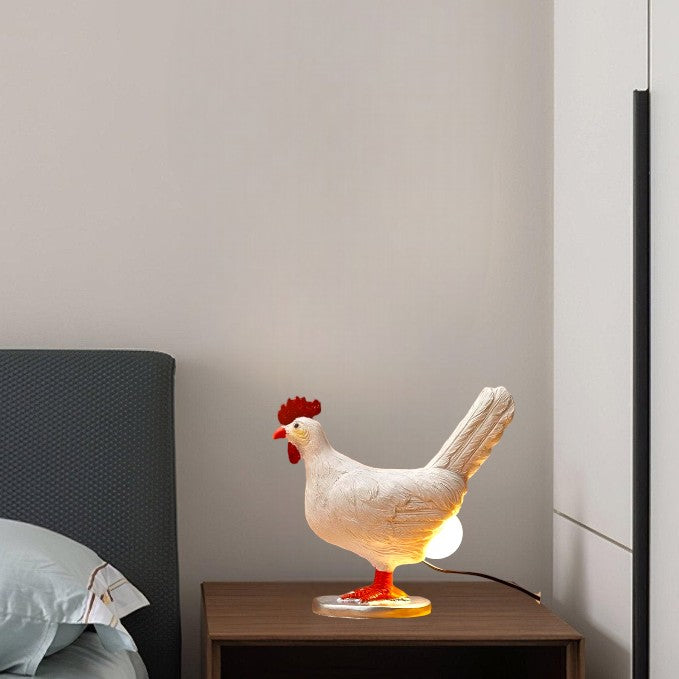 Bordlampe Sjov Kylling Dyr Nattelys